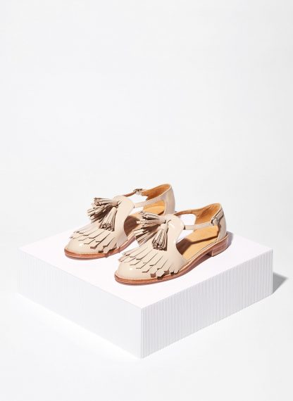FRINGED SANDALS WITH TASSELS